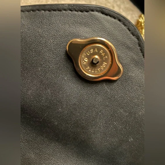 COACH Tammie Black Quilted Clutch with crossbody chain (Coach Authentic) Bag - Picture 6 of 15